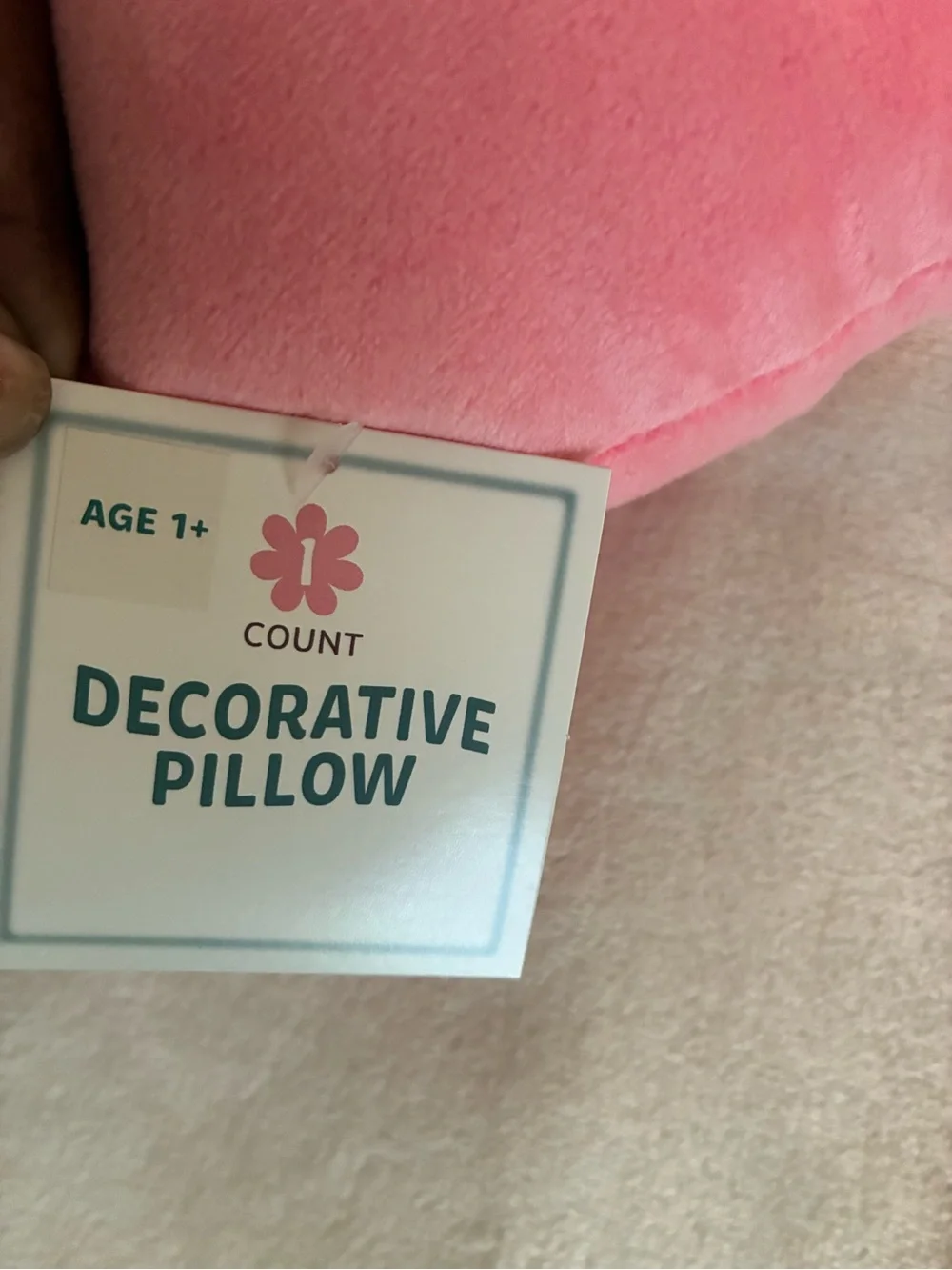 Pink Strawberry Plush Pillow Soft Cozy Cushion Cute Gift For Kids And Teens